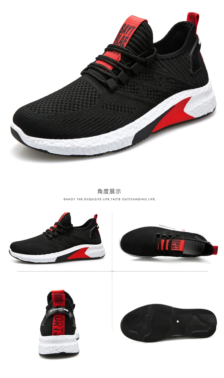 Factory Custom Footwear New Trend Mesh Running Sport Men's Casual Shoes ...