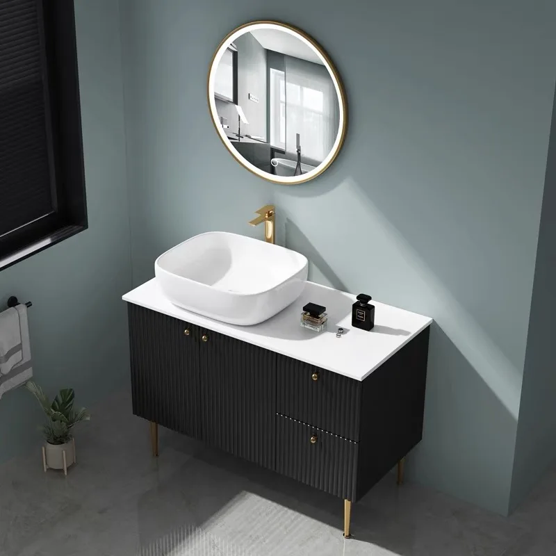 product factory wholesale wash basin ceramic aluminium honeycomb bathroom cabinet basin table top bathroom textured vanity sink-7