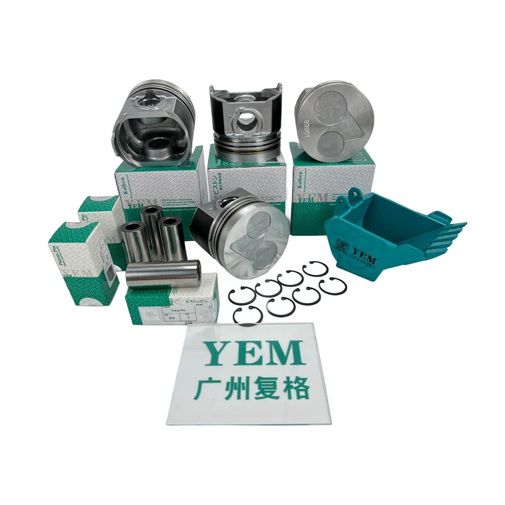Engine Rebuild Kit D1146 D2366 D24 D2848 Piston With Pin Mahlae Piston With Pin for Doosan Fast Delivery Engine Parts
