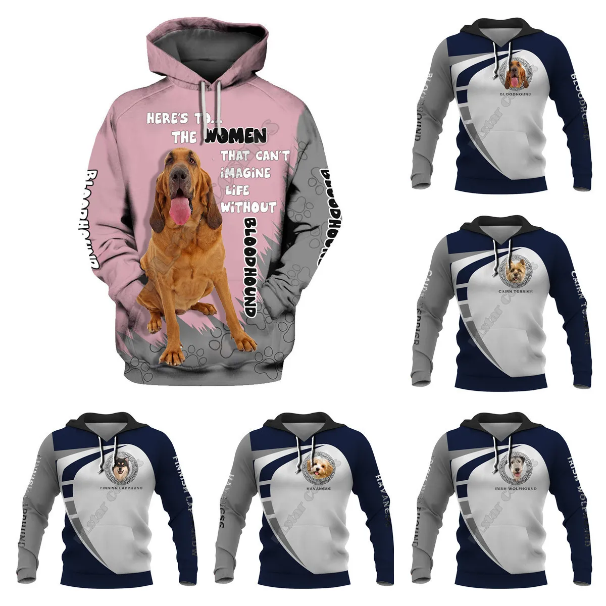 Hot Selling Sublimation Custom 3d Printed Hoodie Wholesale Custom Sweatshirt Top Sale Custom Pullover Manufacturer From China