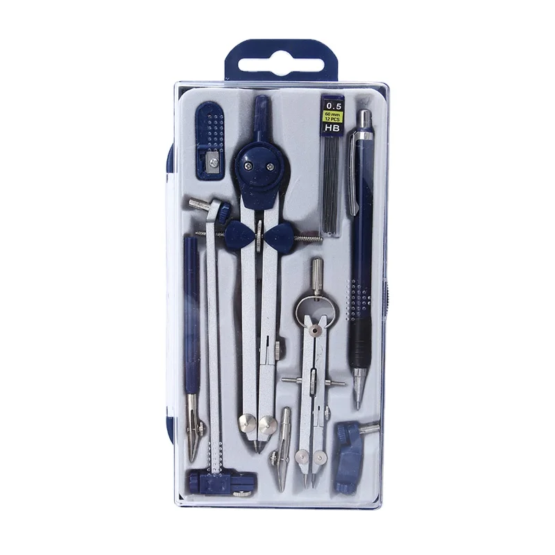 Лидер продаж, школьный учитель, студенческий дизайн, многофункциональный металлический набор канцелярских принадлежностей, Компас для рисования