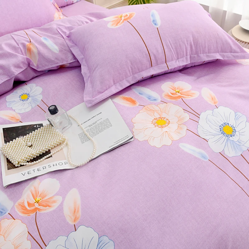 2024 Brahman Nest Home Collection Modern Woven Cotton Fiber Quilt Single Quilt Cover Bed Sheet Pillowcase Four-Piece