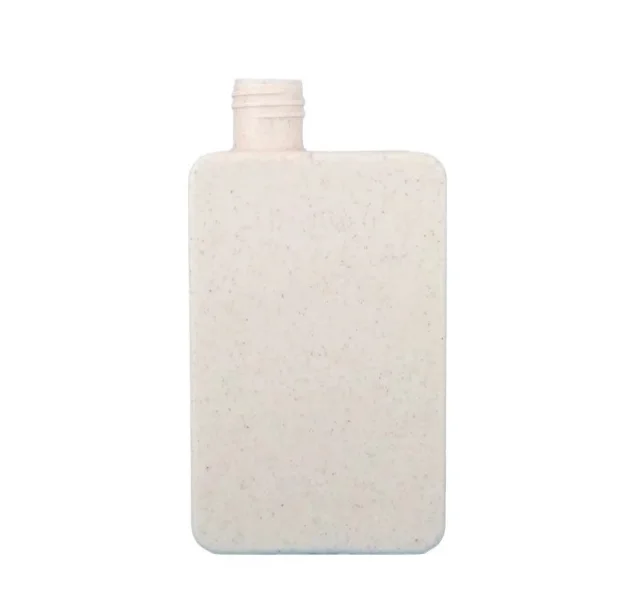 100ml Eco-friendly square Wheat Straw HDPE Biodegradable Squeeze Bottle for Lotion