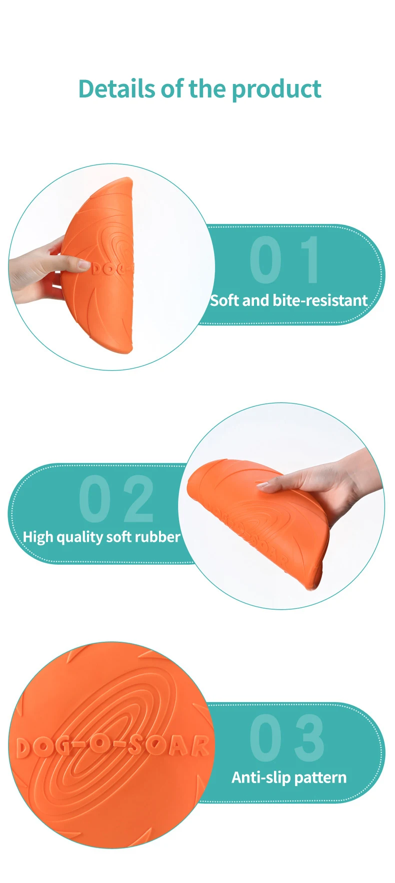 Pet Toy Dog Training Nontoxic Natural Soft Tpr Dog Frisbeed Toy Floats