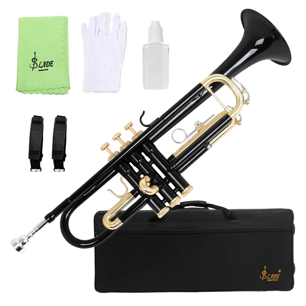 SLADE Professional B Flat Trumpet - High Quality & Colorful