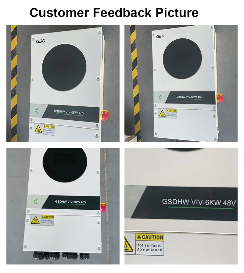 GSO on Grid off Grid Inverter Solar Inverter Hybrid 5kw 6kw 48v Energy Storage Inverter Connect Lithium Battery