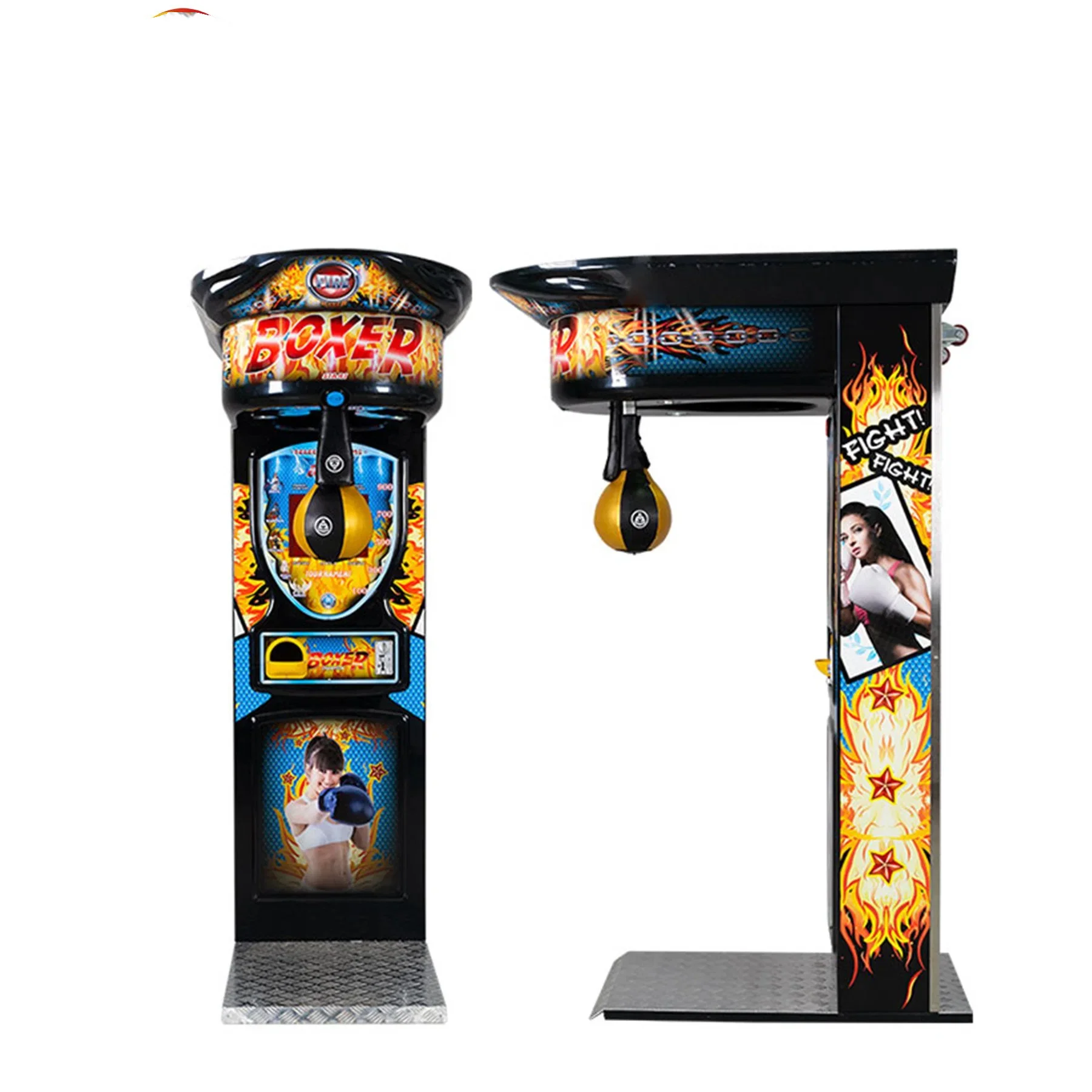 Indoor Amusement Coin Operated Games Punching Ultimate Maquina De Boxer Electronic Tickets Redemption Arcade Boxing Machine