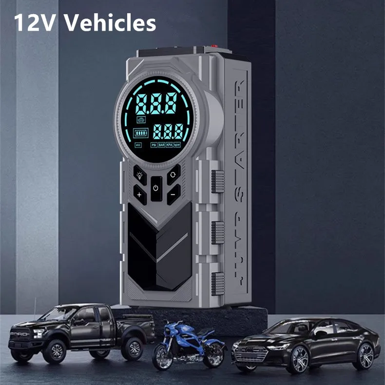 JN-8123 Portable 8000mAh Car Battery Booster & Air Pump 150PSI