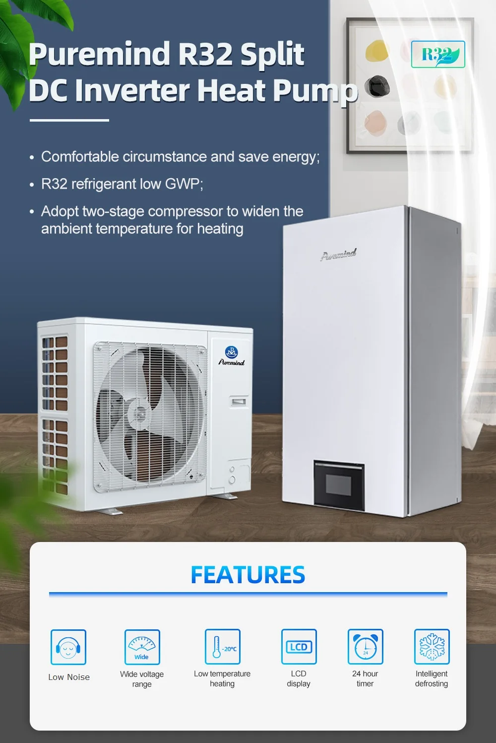 Gree Versati Heat Pump Air Conditioner Split Type Cooling Ground