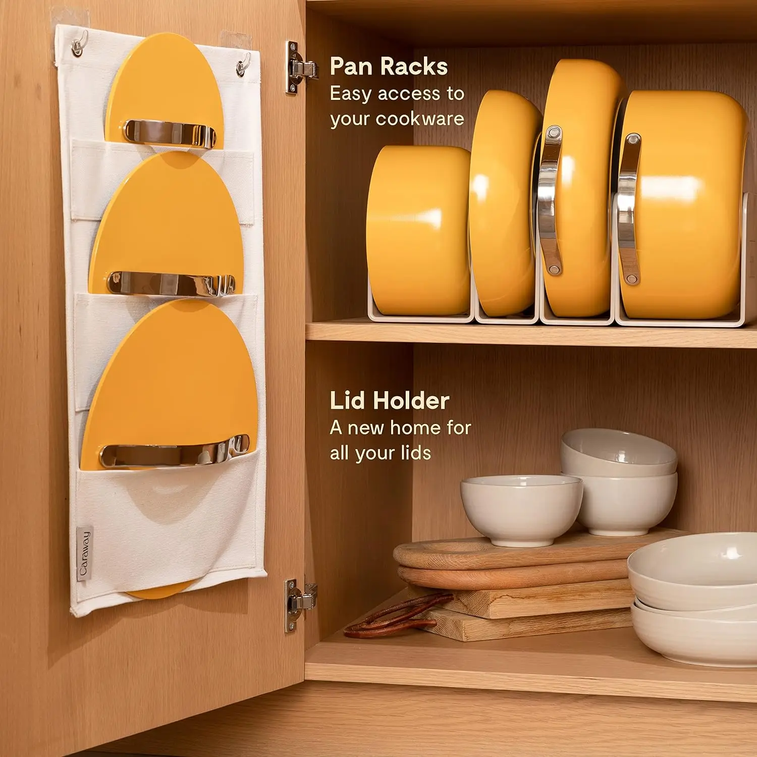 High Quality Yellow Color Press  Ceramic Non Stick Coating  Aluminium Utensils Kitchen Set With Stainless Steel Handle