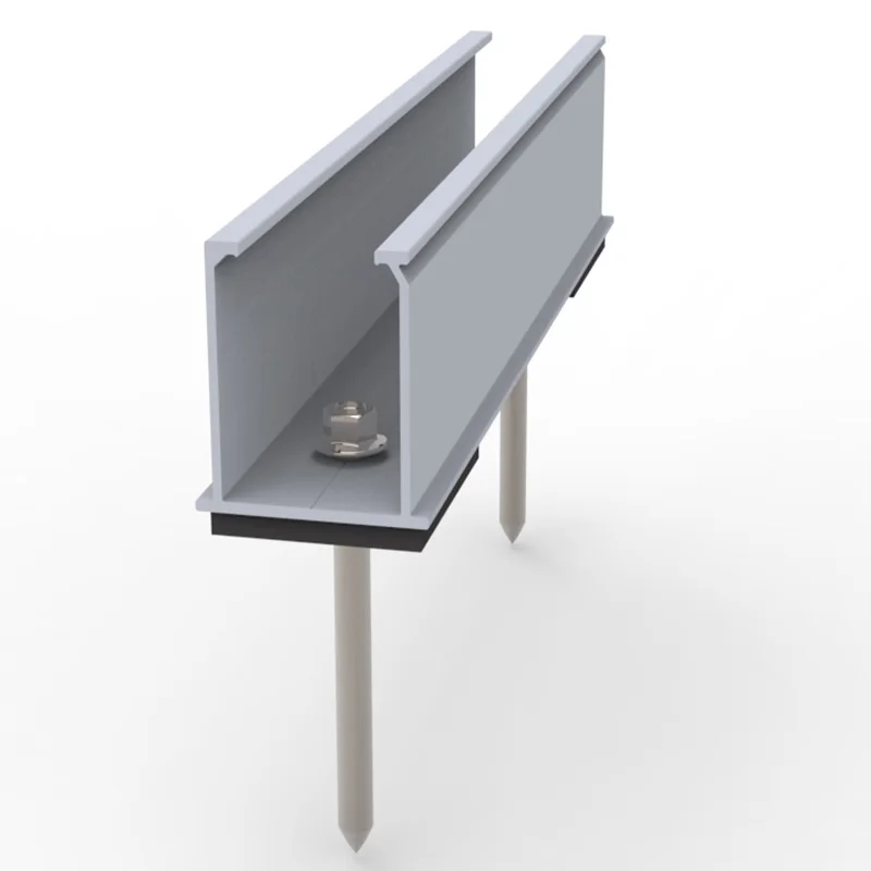 Mini Rail Solar Mounting Bracket Fast Installation for Metal Roof EPDM Rubber Solar Panel Mounting