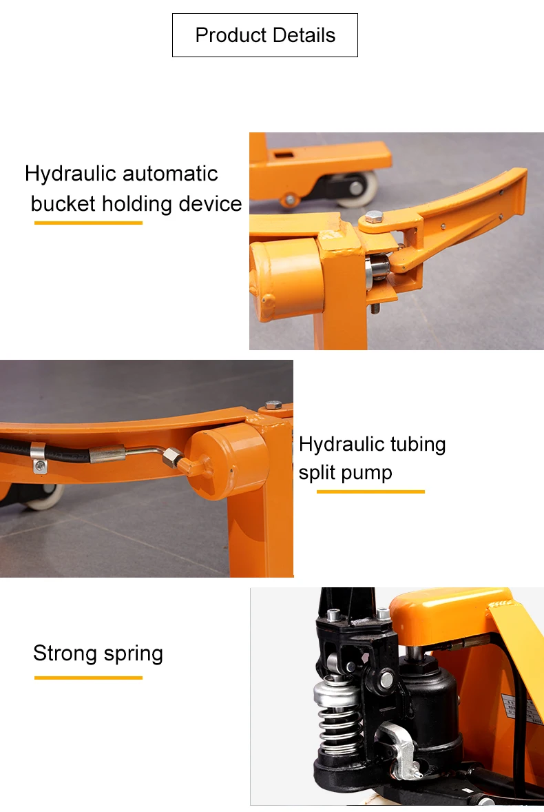 Sinolift HJ365 hand hydraulic 55 gallon oil drum pallet truck, View oil