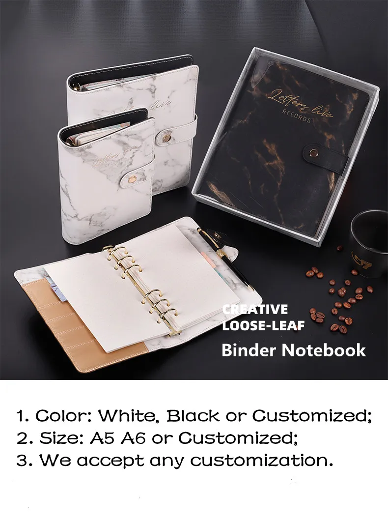 Custom A5 A6 A7 Maple Faux Leather 6 Ring Patterned Budget Binder Diary  Planner Cover With Cash Envelopes And Inner Pages - Buy Faux Leather 6 Ring  Binder Planner,A5 Leather Ring Budget