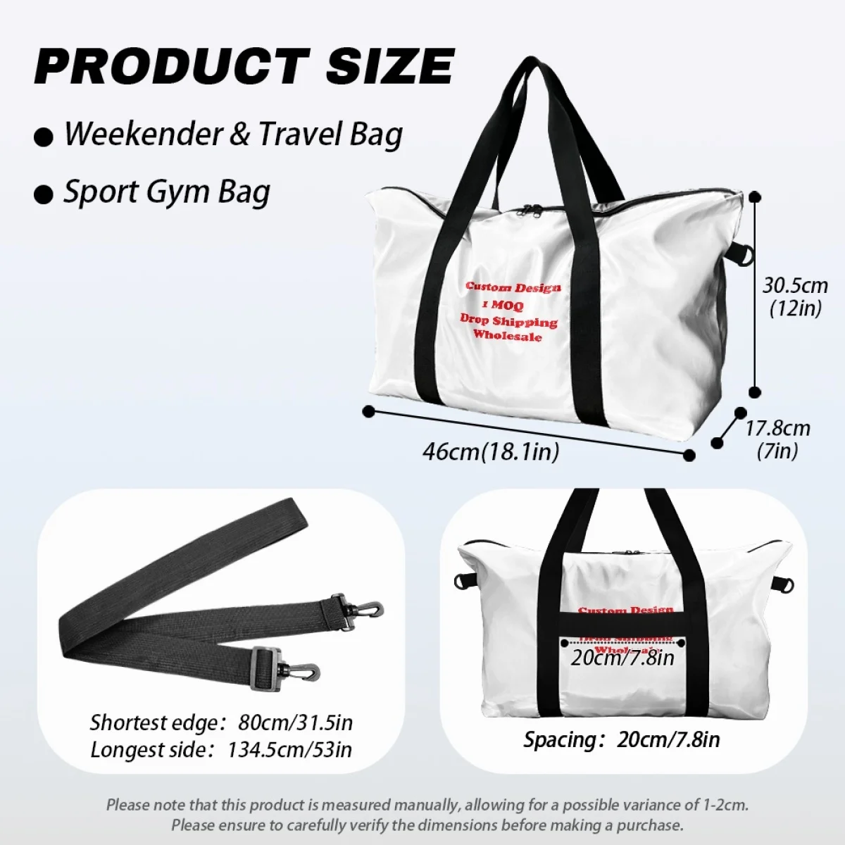Fashionable Portable Custom Print on Demand Lava Flower Away the Everywhere Bag Easy to Attach to the Handle of Carry-On Luggage
