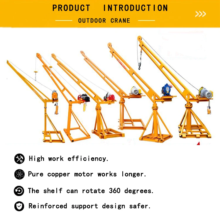 China Factory Mini Crane Price Monkey Lift Mini Crane Post Hoist Buy