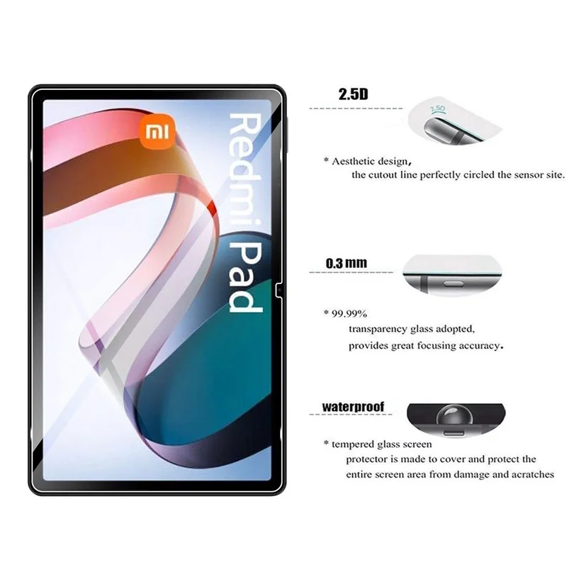 Anti-Scratch Glass Screen Guard Protector | Generic Xiaomi Redmi Pad SE Sreen Protectors | Anti-Scratch Glass Screen Guard Protector | Generic