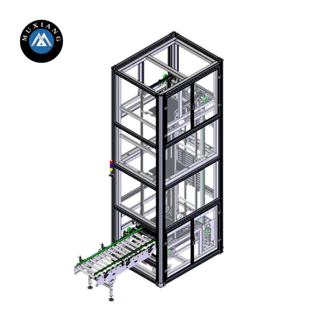 MX continuous reciprocating  vertical conveyor lifter elevator hoist conveyor system  liangzo leadworld industry pallet conveyor