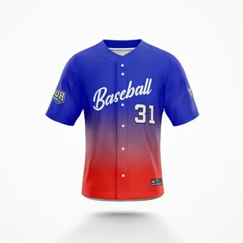 Top quality custom baseball jersey sublimation, embroidery available