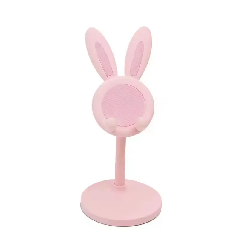 Adjustable Pink Rabbit Cartoon Phone Holder for Samsung Smartphone