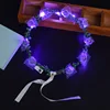 Stile viola a dieci lampade e nove fiori