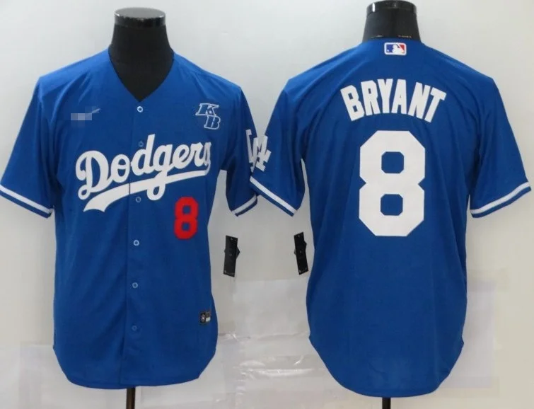 Wholesale 2022 New Los Angeles KB 8/24 BRYANT Blue White/Gold Baseball  Jersey Gold Program Jersey From m.