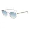 C6 transparent sandblasted framedouble blue panels