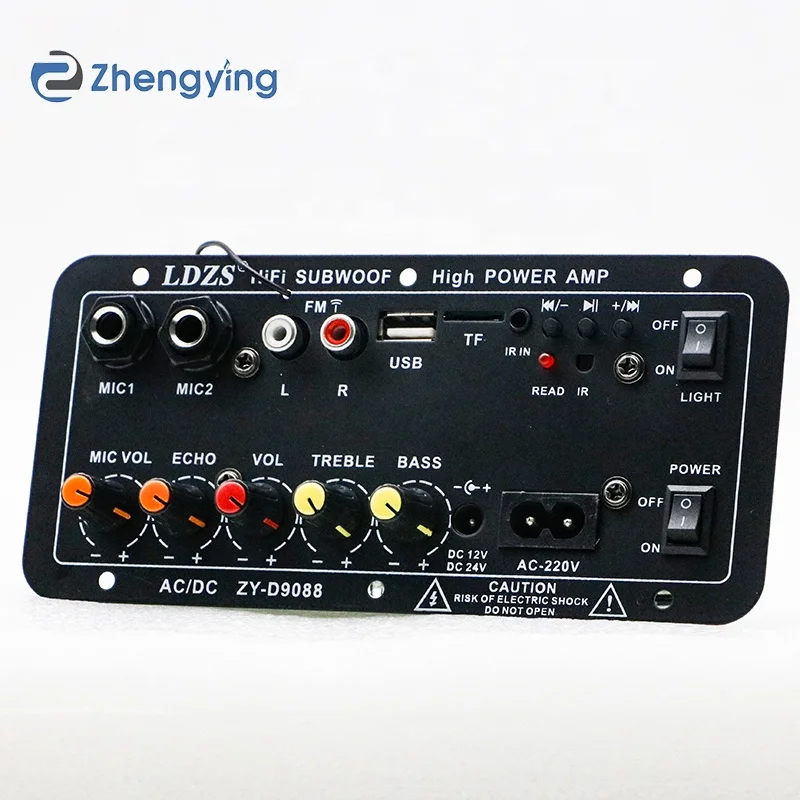 Dartzeel High-Power Karaoke Hifi Amplifier Board 12V/24V Mono Subwoofer with Low Noise Metal Material