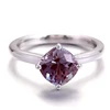 Anillo de oro macizo de 14 quilates con piedra labio cultivada