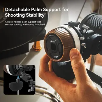 SmallRig F60 Follow Focus for DSLR and Mirrorless Camera Lenses, with Non-Damping Design & Forward/Reverse Switch & A/B Stops product image