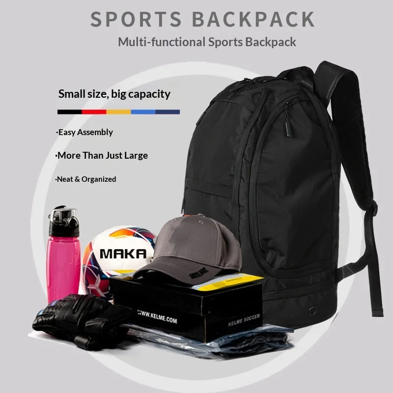 Cross-border Hot-selling Basketball Football Sports Backpack Independent Ball Pocket Shoe Compartment Casual Fitness Outdoor preview 2