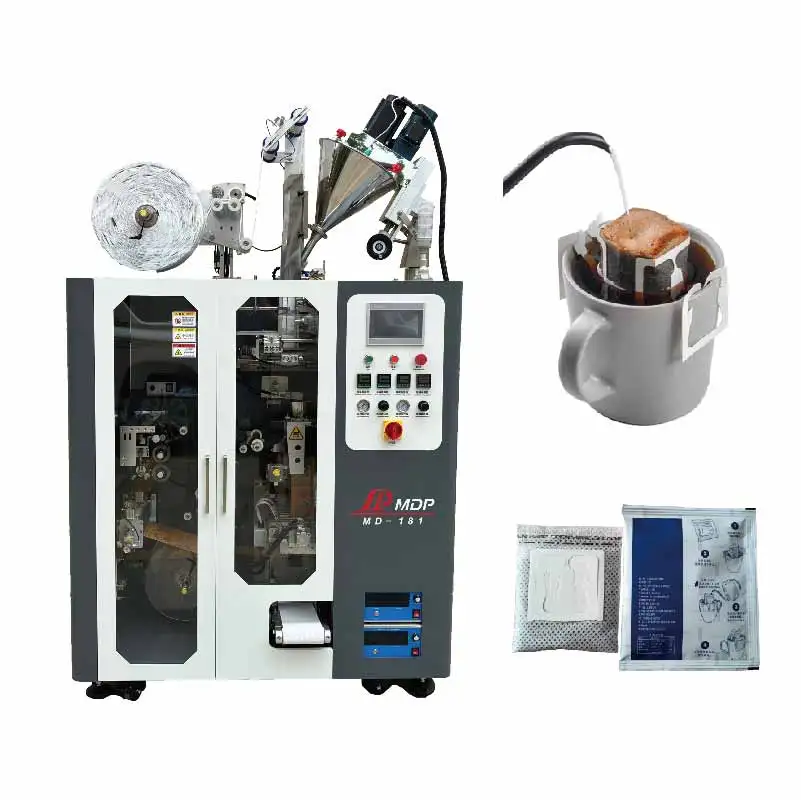 MD-181 Price CE Factory Automatic Ultrasonic Sealing Japan Drip Coffee Powder Single Cold Brew Filter Tea Bag Packing Machine