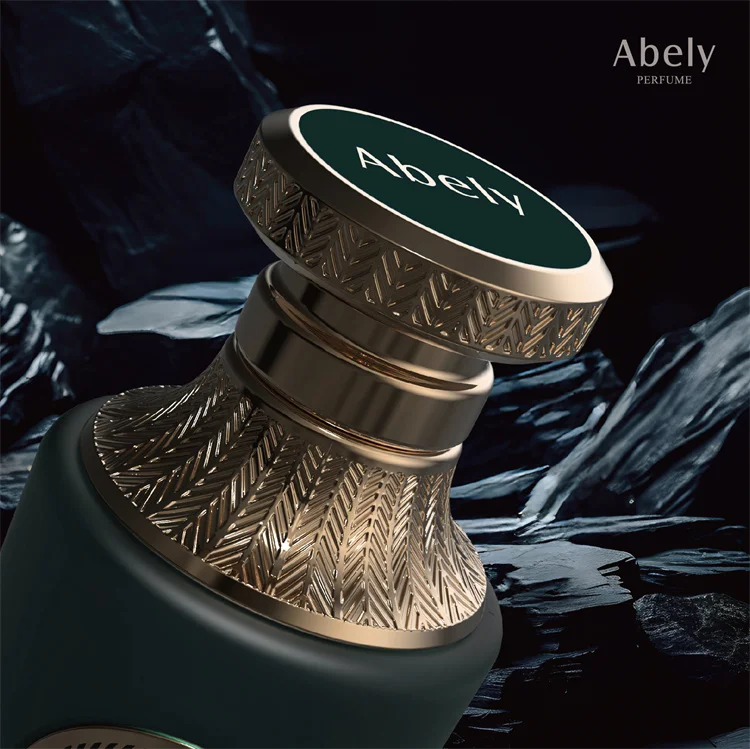 Abely 100ml Luxury Empty Perfume Bottles Custom Glass with Unique Design & Pump Sprayer Luxury Fragrance Bottle Carton Packing