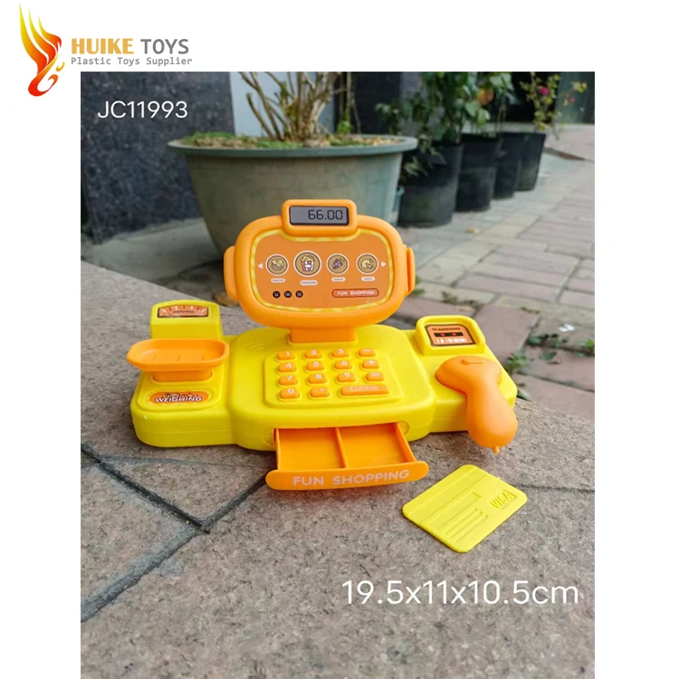 2025 Cute Plastic Food Shopping Kids Pretend Play Supermarket Toy Set with Cart