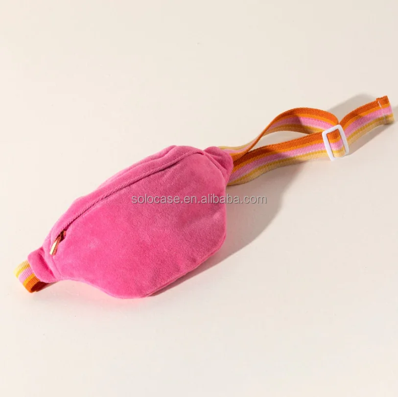 Zippered Corduroy Fanny Pack