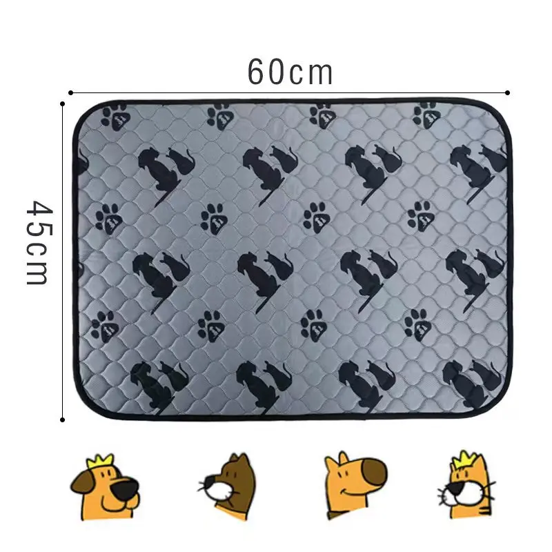 New Arrival Rocker Fleece Soft Absorbent Dog Washable Reusable Pet Training Pad Pet Pee Urine Pad with Anti-slip Bottom factory