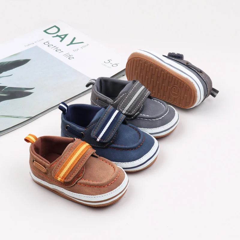 High Quality Soft TPR Outsole PU Baby Dress Shoes for Boys Spring Season Sprint Autumn Lightweight Breathable Anti-Slip Design
