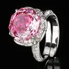 open size Millennium cut rose red ring