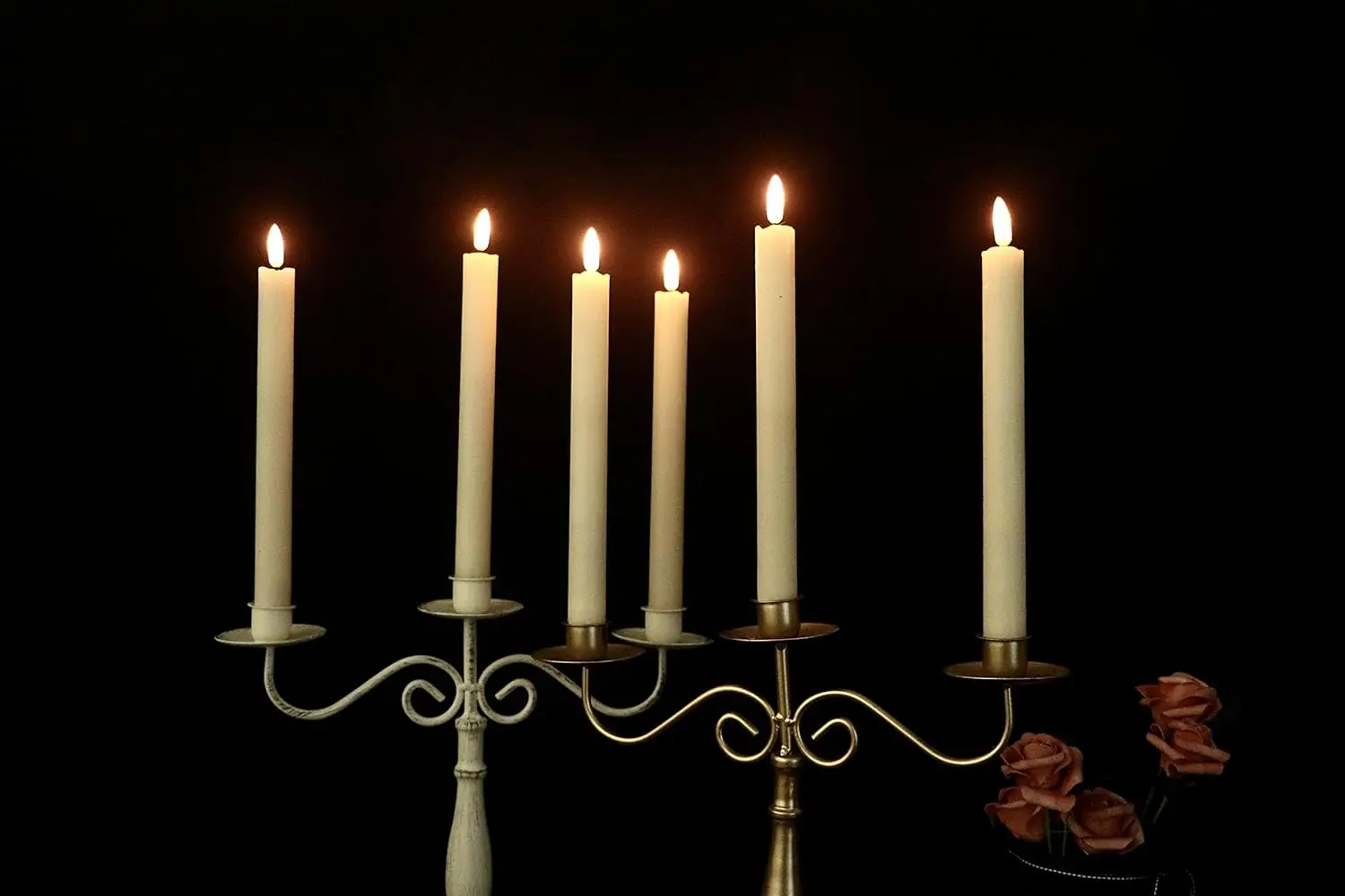Wholesale Sublimation Light Candle Set Dinner Rechargeable Flameless LED Candle with Moving Dancing Flame