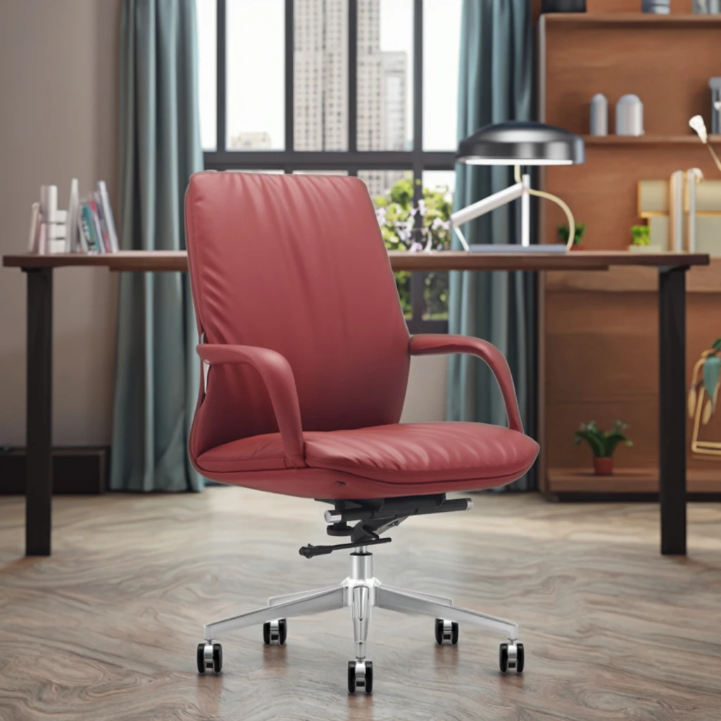 Professional Mid Back Office Chair Detachable Armrests Heavy Duty Base Corporate Upgrade 6