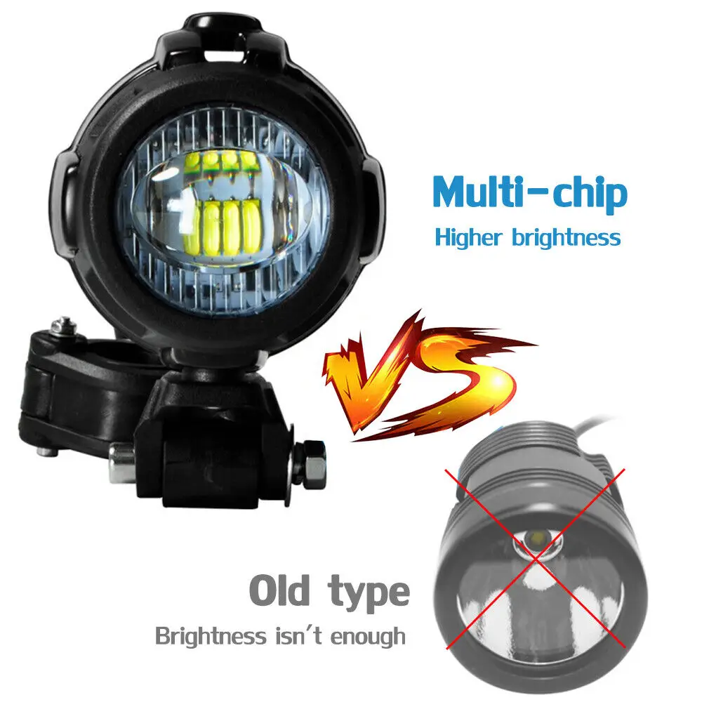 E9 40w Motorcycle Led Auxiliary Lighting System With Drl Motorcycle Fog