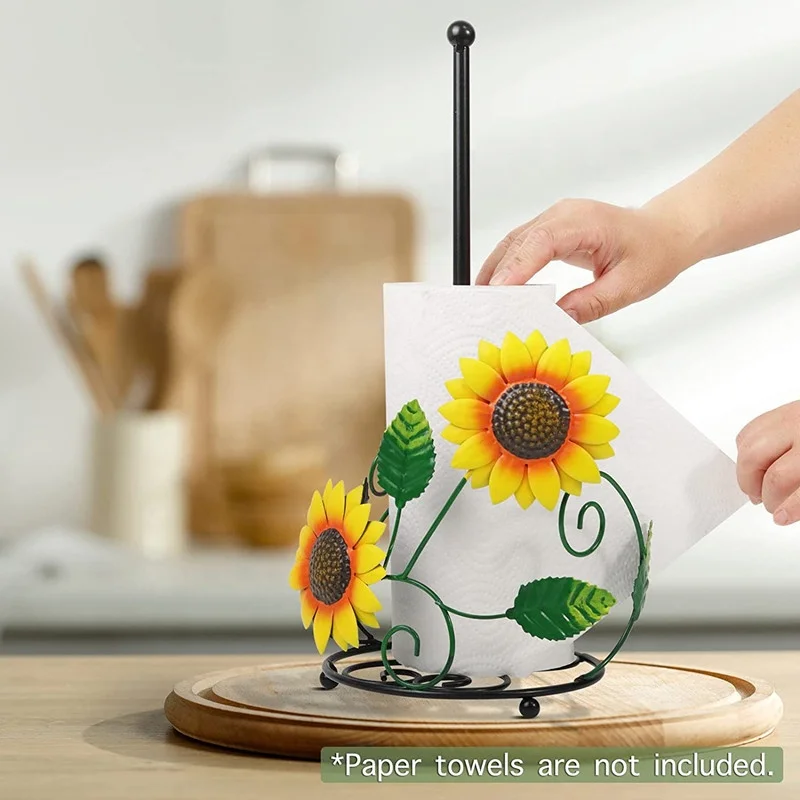 Home Decoration Metal Sunflower Paper Towel Holder Sunflower Kitchen Decor  - Buy Home Decoration Metal Sunflower Paper Towel Holder Sunflower Kitchen  Decor Product on