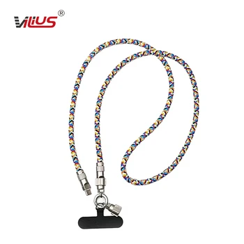 Two-In-One Portable Dual Type-C Charging Cable Nylon 2.1A Multi-Functional Braided Pd60W Flash Charging Mobile Phone Data Cable