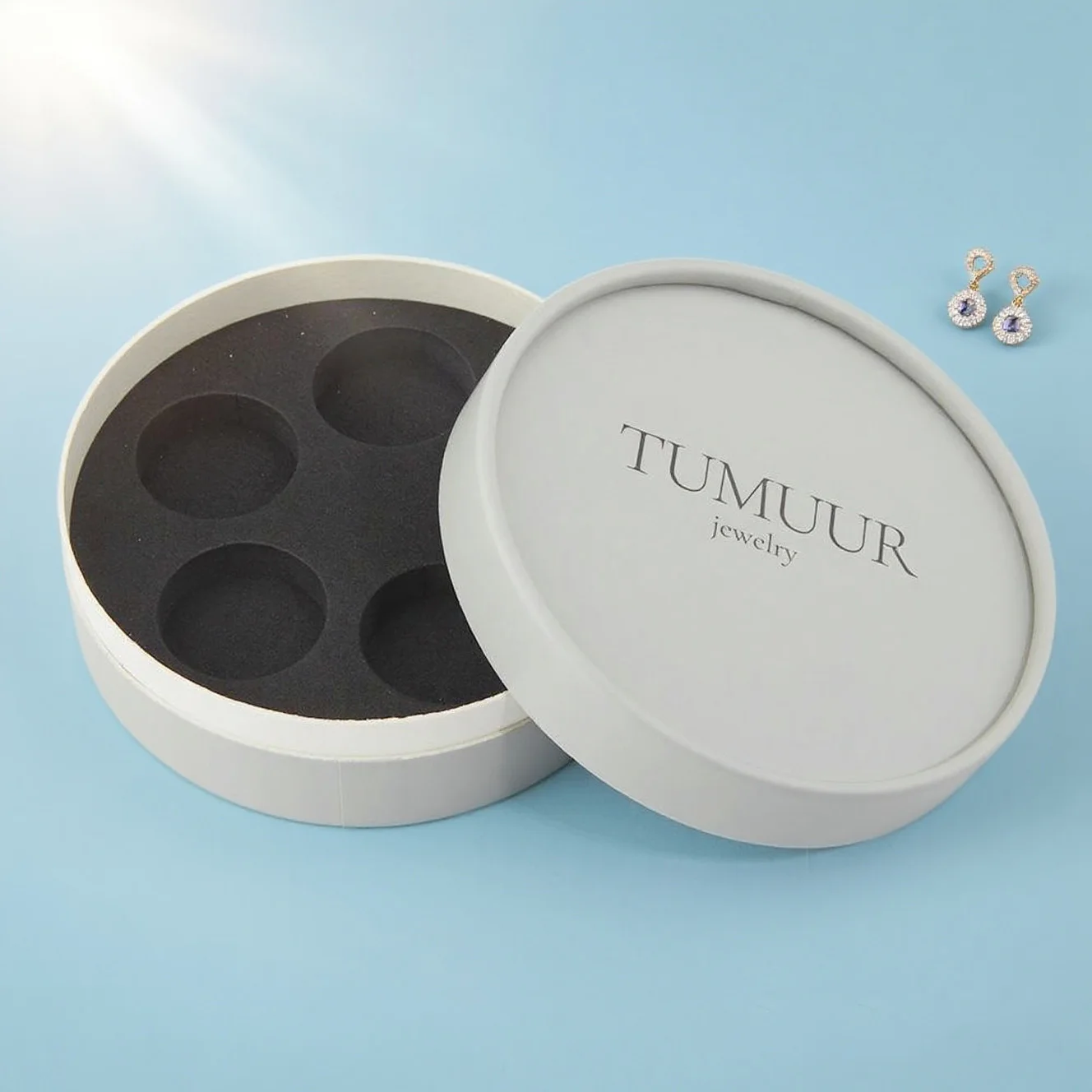 Premium Custom Rigid Gift Box for Jewelry | Luxury Die-Cut Display Packaging with Foil Stamping | Wholesale Bijoux Box for Brands
