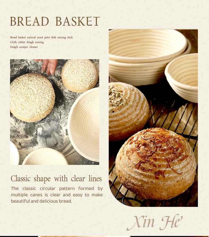 Conical Fermenter Glass Jar Rattan Sourdough Starter Kit For Bread