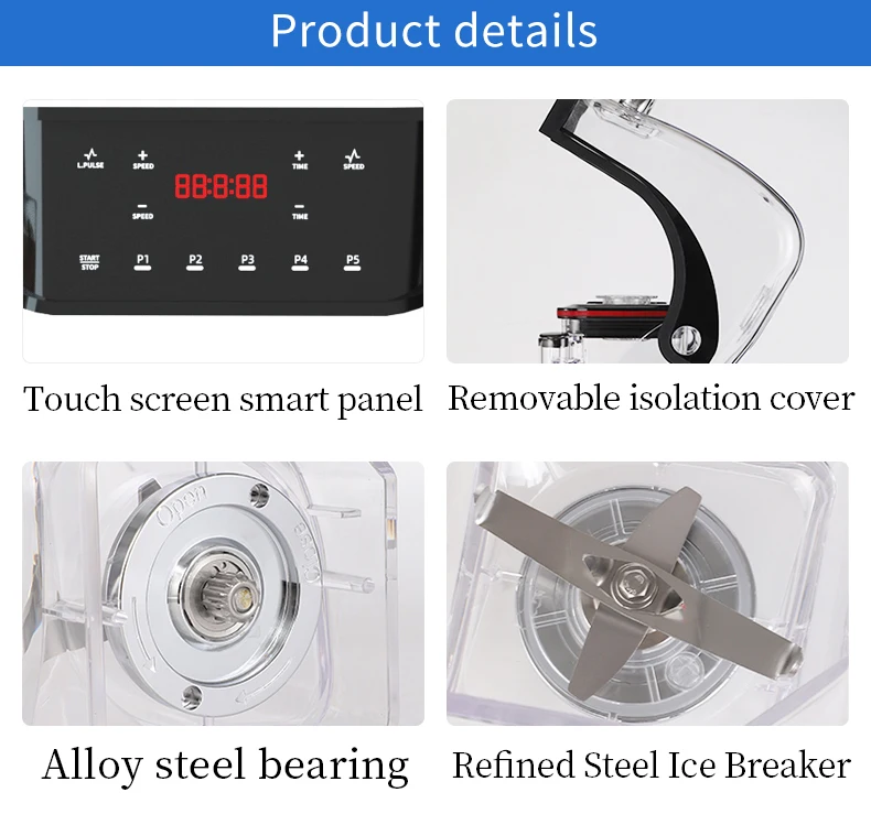 High Speed Multifunctional Full Blander Machine Icecream Blender - Buy ...