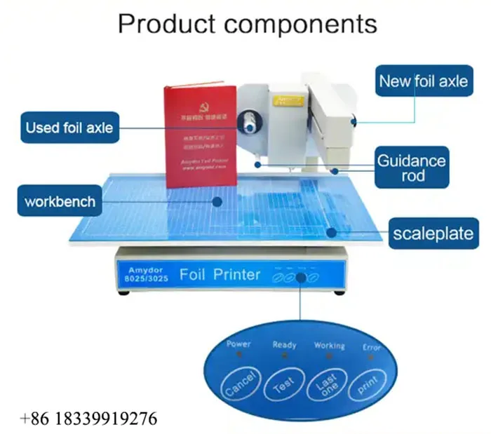 China Factory High Quality Foil Printer/hot Foil Stamping Machine