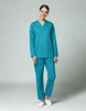 Lake Blue Women's Long Sleeve Scrub Set