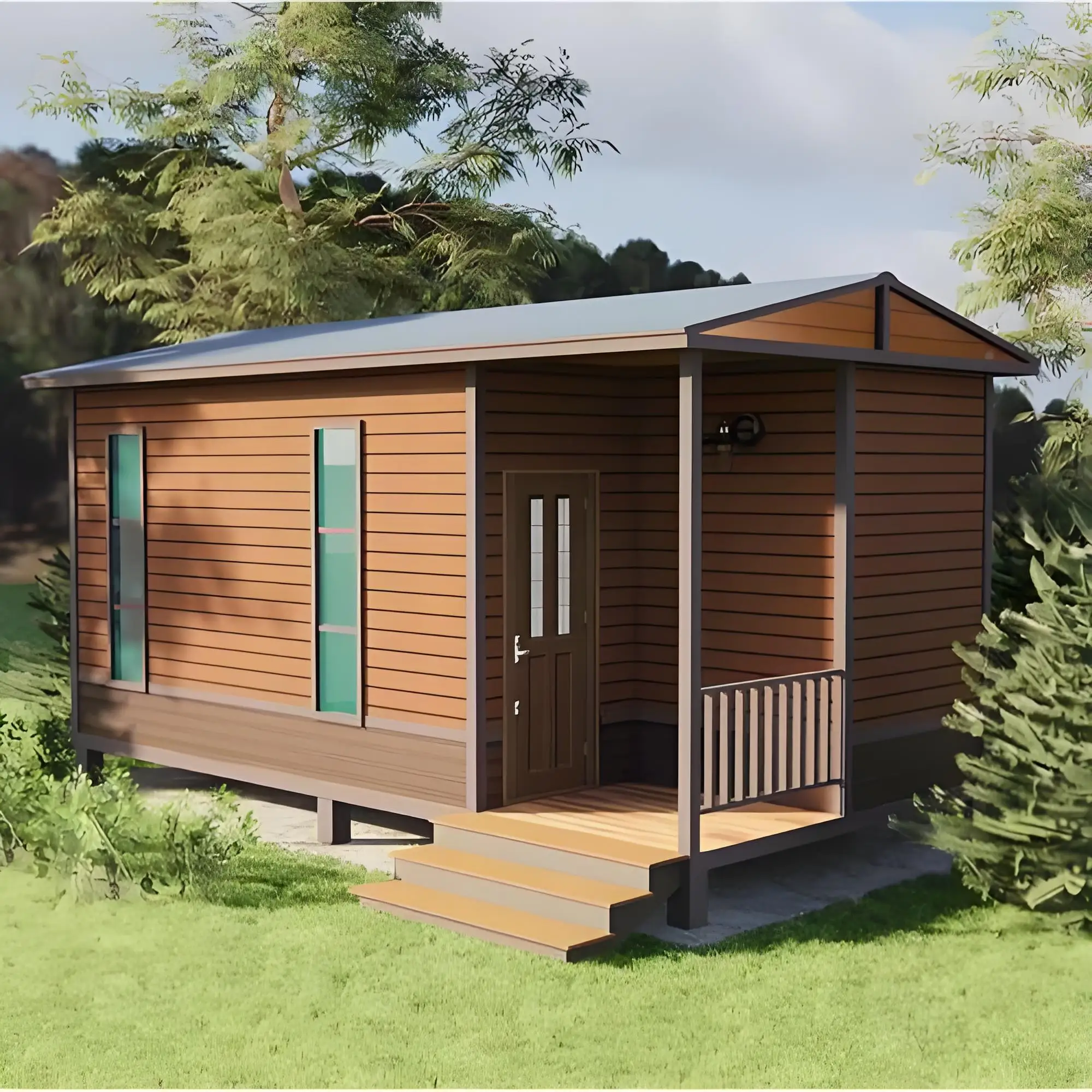 factory direct lightweight quick install portable prefab house for construction dormitory fireproof home-7