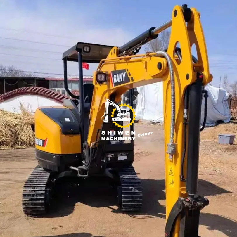Used SANY SY35u Mini Excavator, Mini Excavadora SANY SY35u SY16c SY26u SY55c SY60c SY75c SY95c, Fits Multiple Construction Sites