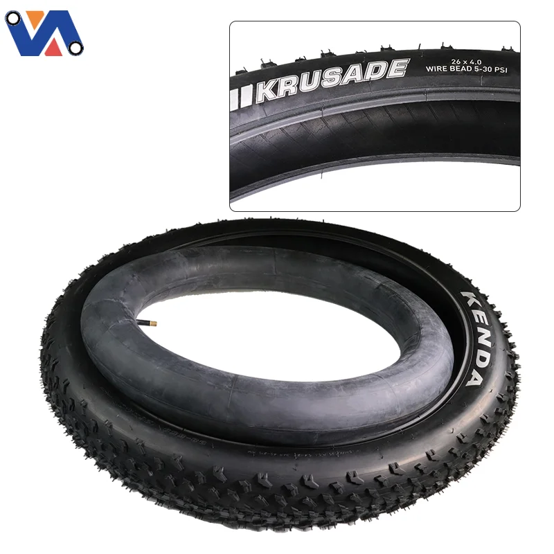 New Image Ebike Kenda 20 Inch Compatible With 20 X 4.0 Electric Mountain Bike Outer Tyre Inner